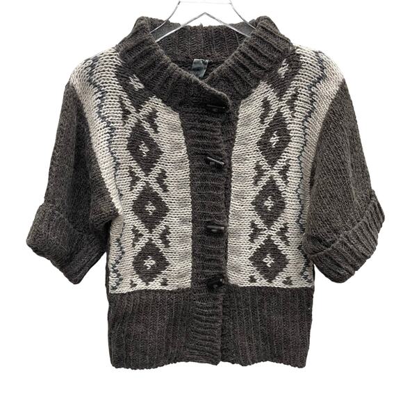 Elsamanda Italian Alpaca Wool Acrylic Cardigan Sweater Women’s Size Small - Picture 1 of 10